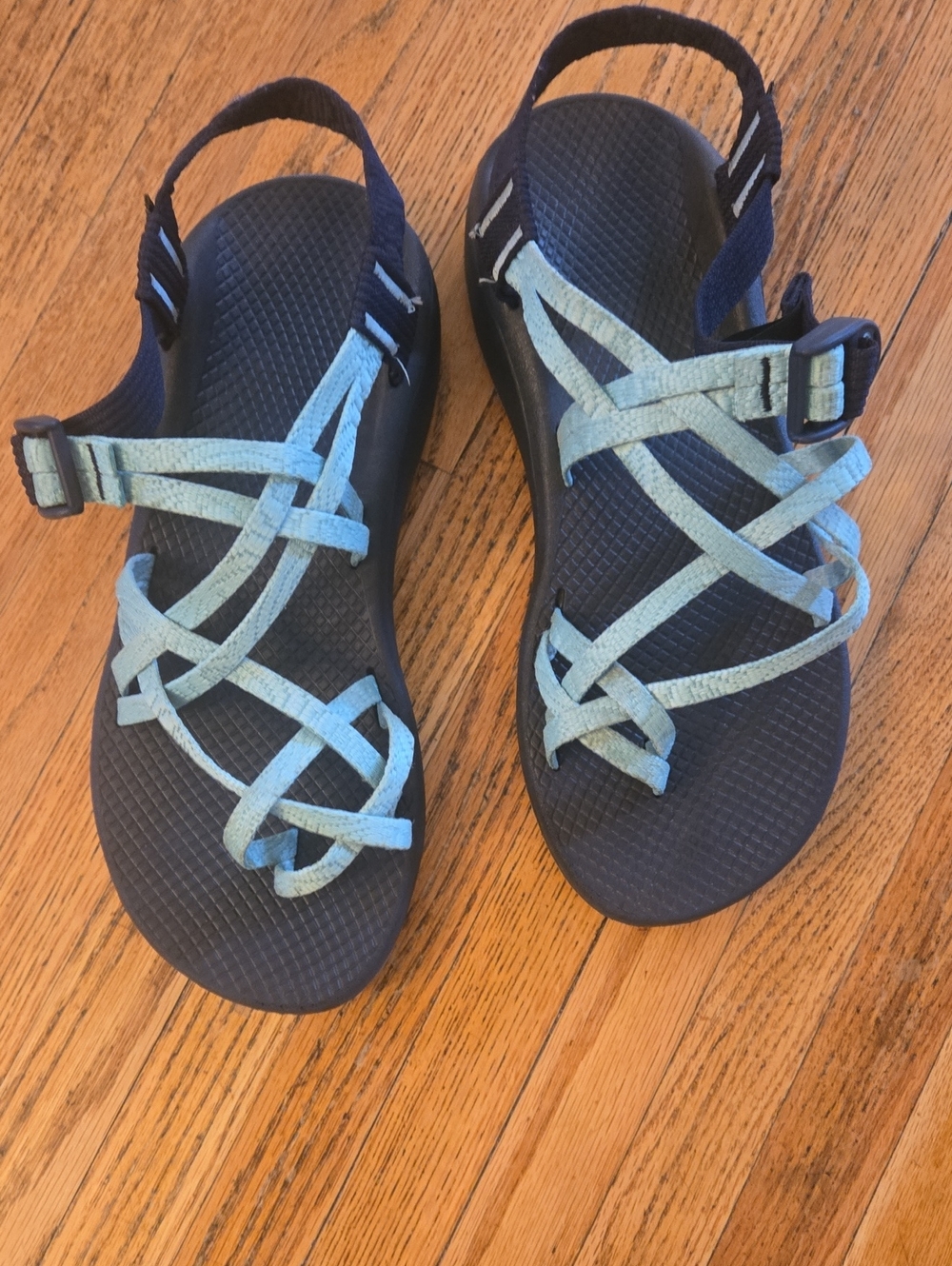 Women's Chaco Cloud Light Blue Strappy Sandals